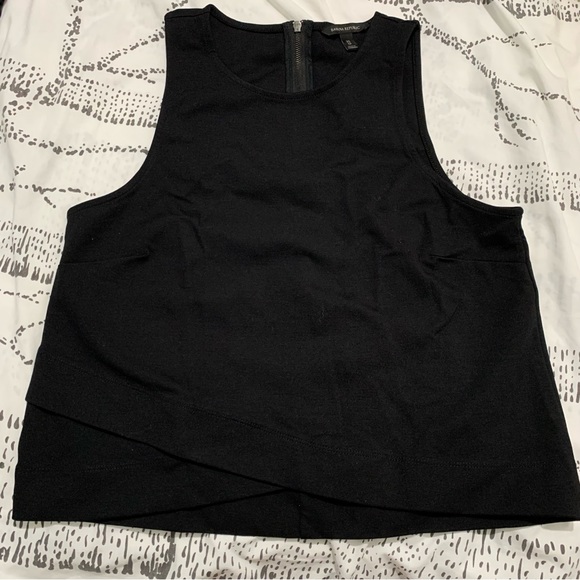 BANANA REPUBLIC || BLACK STRUCTURED TOP/VEST - Picture 2 of 4